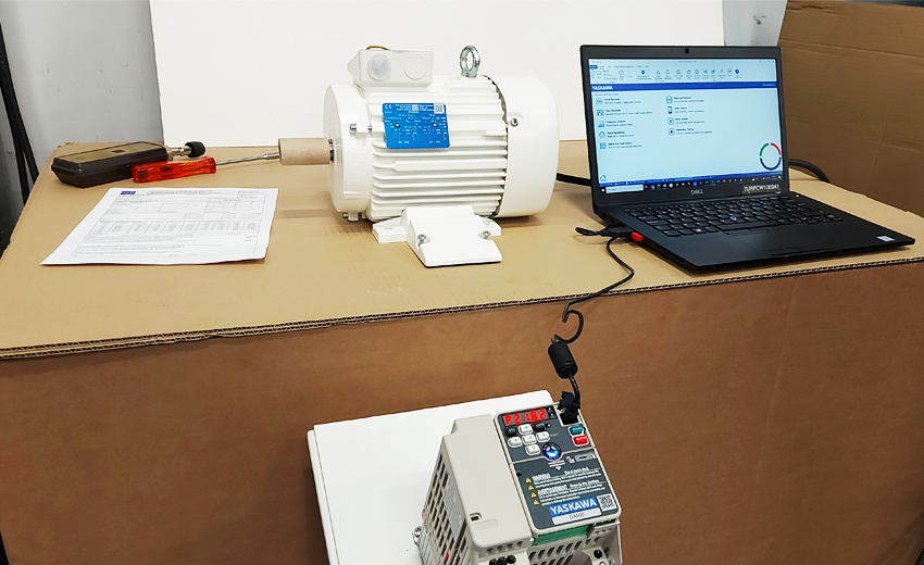 VEM Synchronous reluctance motor with Yaskawa frequency converter